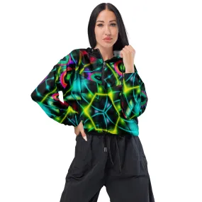 Women’s cropped windbreaker Kaleidoscope