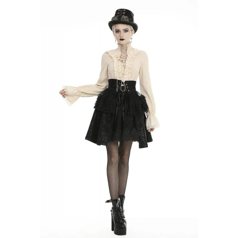 Women's Gothic Multi-layered Strappy Skirts