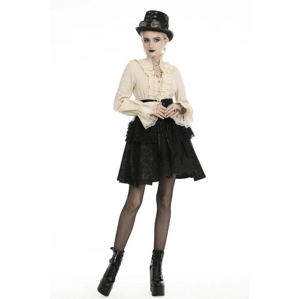 Women's Gothic Multi-layered Strappy Skirts