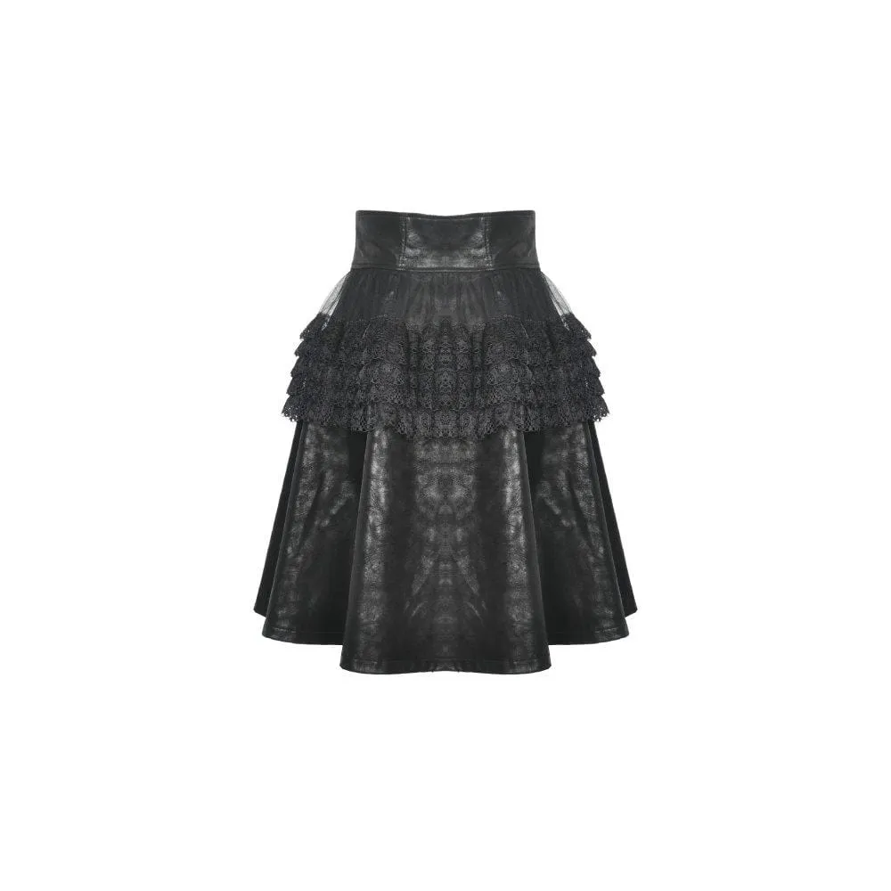 Women's Gothic Multi-layered Strappy Skirts