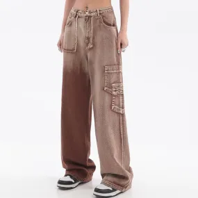 Women's Summer Hip Hop High Waist Full-Length Plaid Cargo Pants