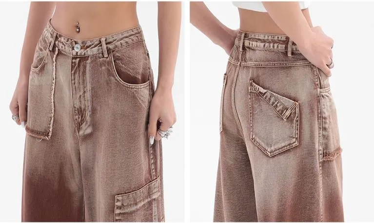 Women's Summer Hip Hop High Waist Full-Length Plaid Cargo Pants