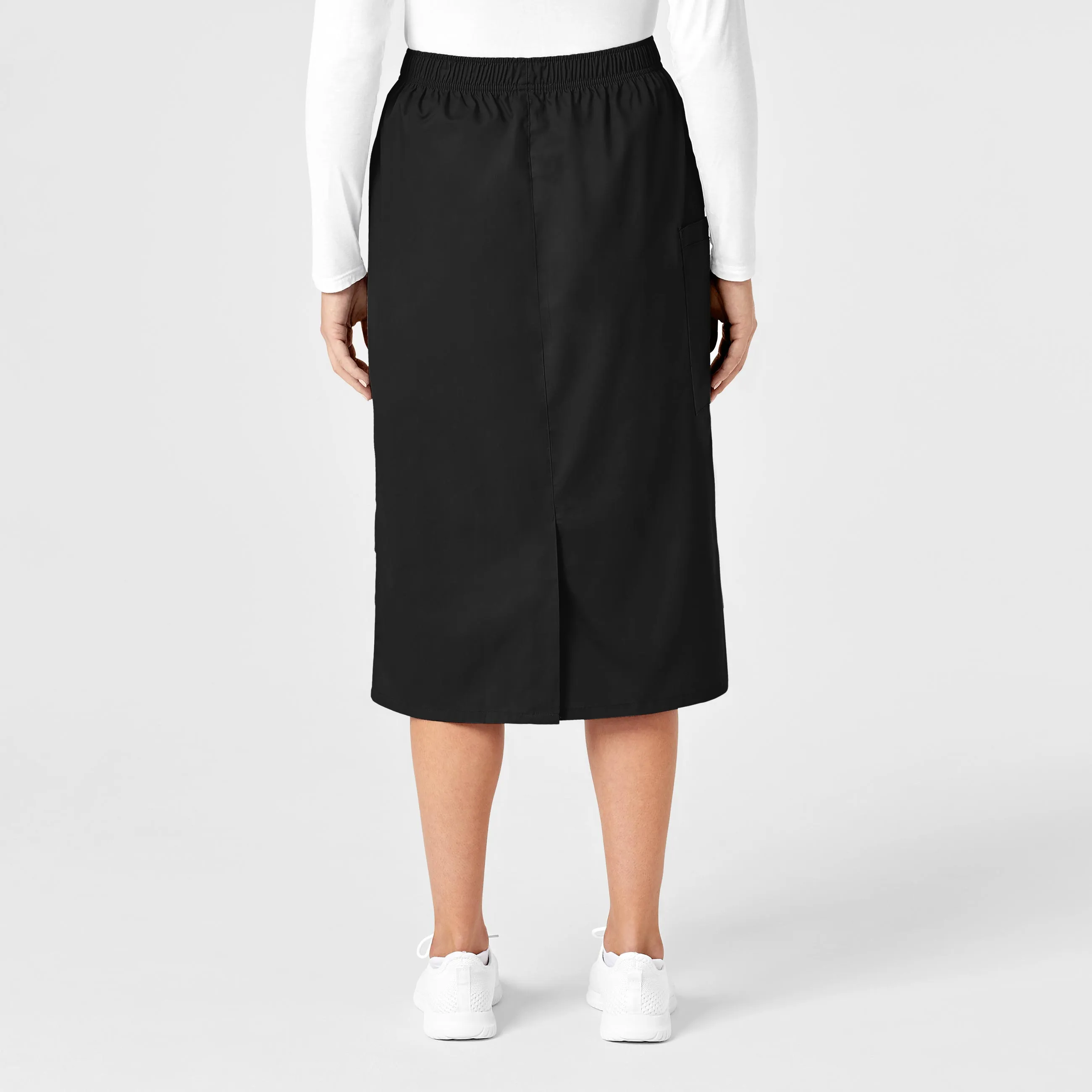 WonderWORK Women's Pull On Cargo Scrub Skirt - Black