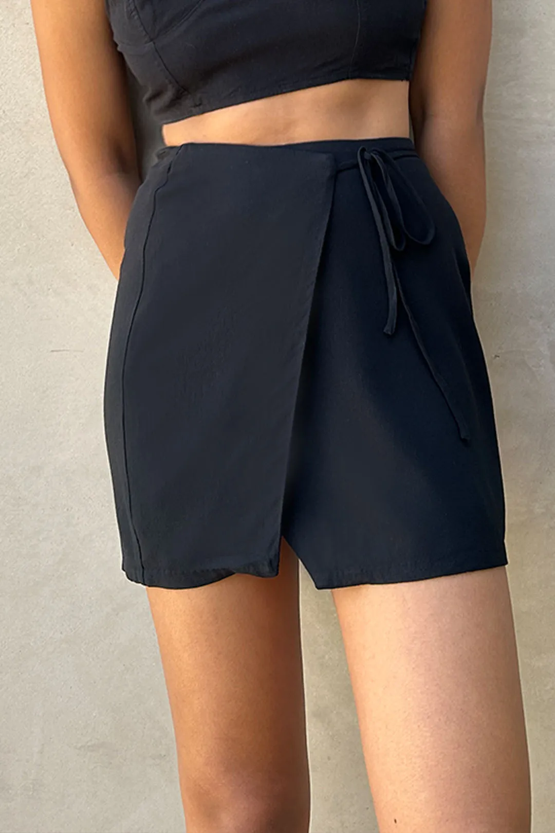 WRAP MINI SKIRT