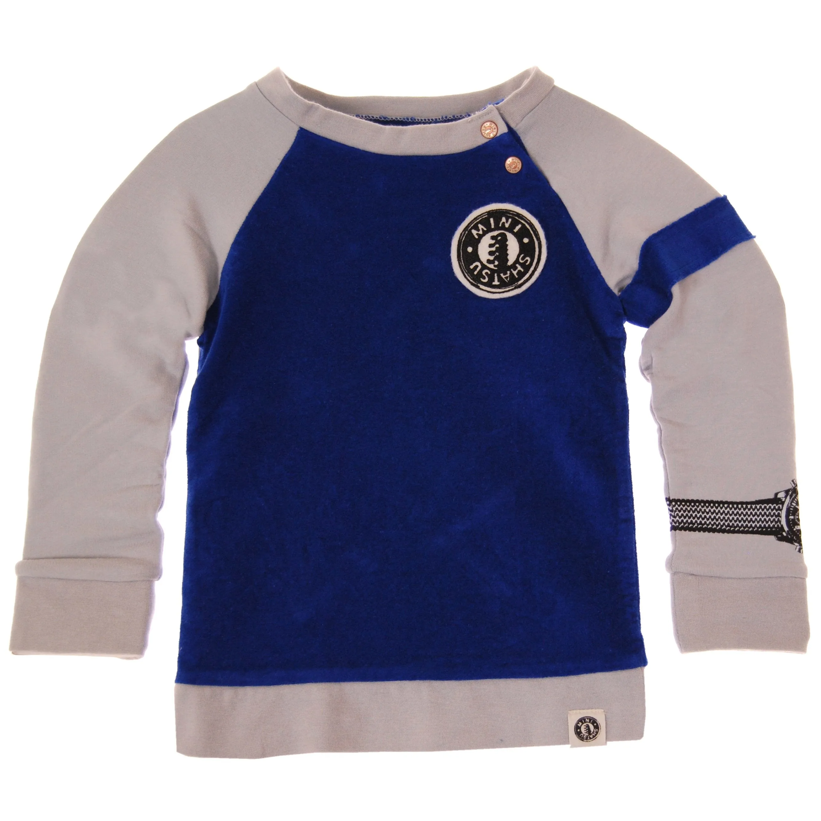 Wrist Watch Raglan Baby Sweatshirt by: Mini Shatsu